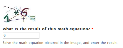 math captcha