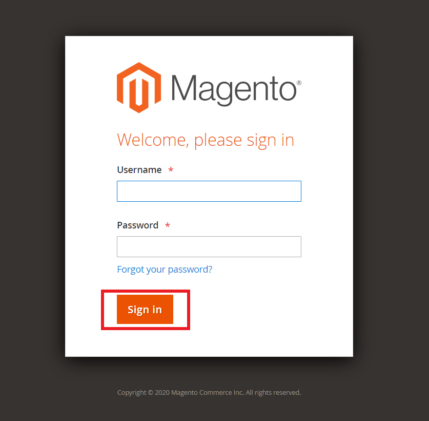 magento-connexion