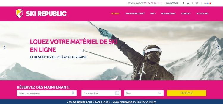 Comment créer un site web ergonomique : le cas de Ski Republic